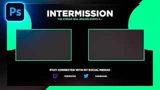 How to make an Intermission Screen in 5 minutes! (VERY EASY) - Photoshop 2024 Tutorial
