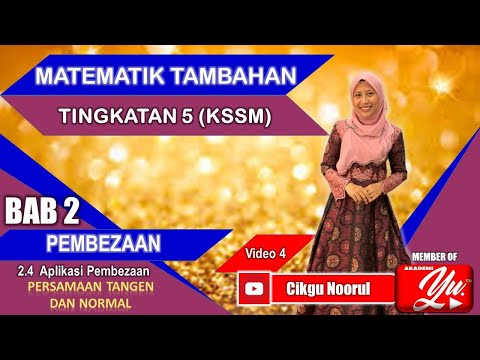 Video: Di Mana Berlaku Persamaan Pembezaan