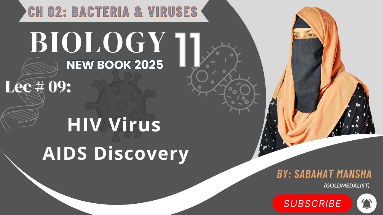 Structure of HIV & AIDS | Class 11 Biology New Book | Chapter 2 | Lecture 9 | New Syllabus 2025