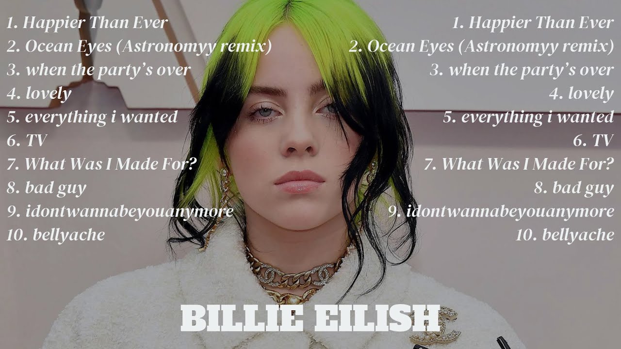 Billie Eilish ~ Best Songs Collection 2024 ~ Greatest Hits Songs of All