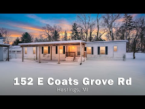 152 E Coats Grove Rd, Hastings, MI home video tour