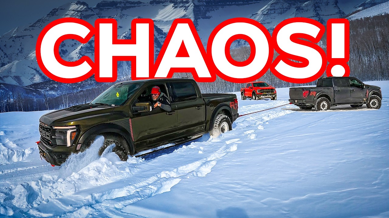 RAPTOR RESCUE CHAOS! 3 Raptors vs. Deep Snow! - YouTube