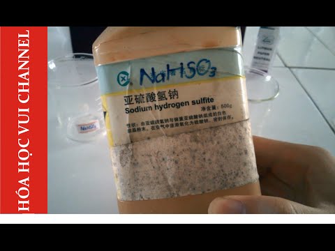 Thí nghiệm- *Thử quỳ tím dung dịch NaHSO3 (Sodium bisulfite)*