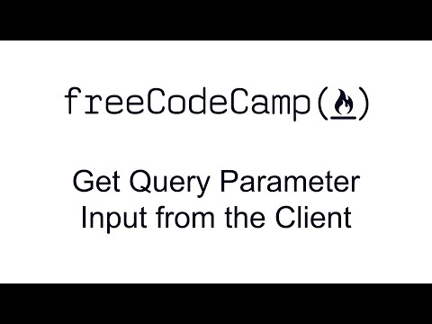 Get Query Parameter Input from the Client - Basic Node and Express - Free Code Camp