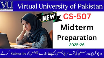 CS 507 Midterm Preparation 2025-26#vu #cs507