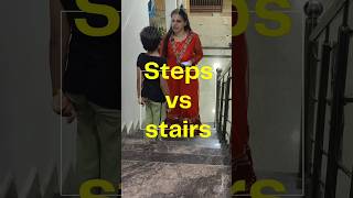 Steps vs stairs #trending #shorts #vocabulary #grammar #dailyvocabulary #spokenenglish