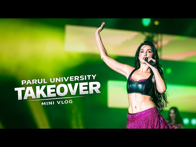 Parul University Turned Into a Concert Arena | Nora Fatehi #minivlog