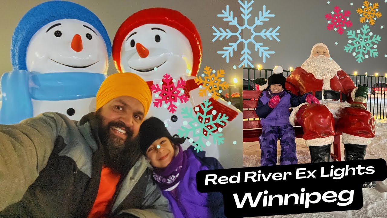 Canada Inns Winter Wonderland Red River Ex Lights From my Car