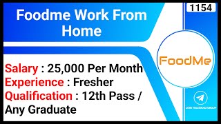 Foodme Work From Home | Online Job Without Investment | Loan Application Jobs | Online Earn Money