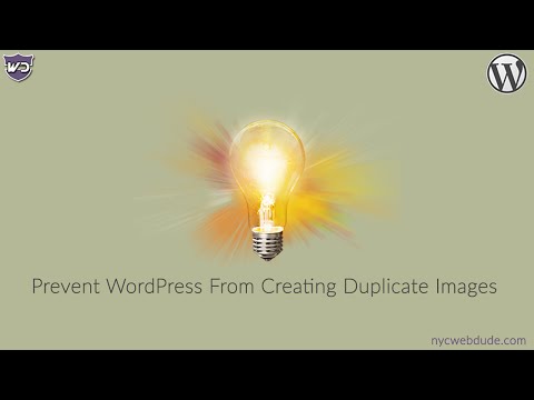 Prevent WordPress From Creating Duplicate Image Files - WordPress Tips