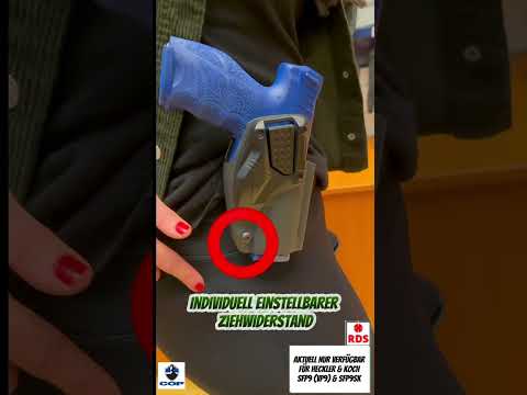 BIANCHI® 1008 Paddleholster kompakt, Kunststoff, bis 45 mm Gürtelbreite Video
