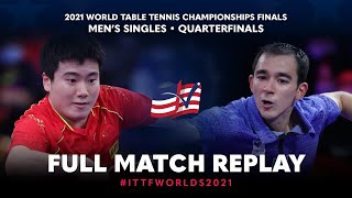 FULL MATCH | LIANG Jingkun (CHN) vs CALDERANO Hugo (BRA) | MS QF | #ITTFWorlds2021