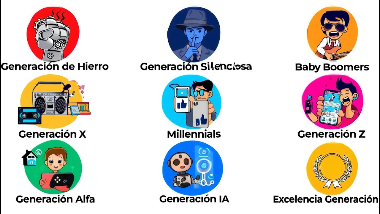Todas las Generaciones Explicadas en 6 Minutos