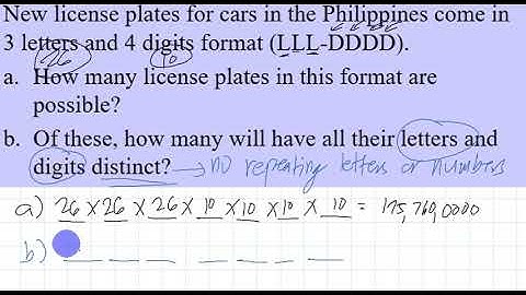Fundamental Principle of Counting: Examples (1)
