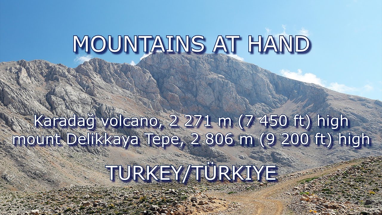 Mountains at hand – Karadağ volcano, mount Delikkaya Tepe, Turkey. Hiking route.