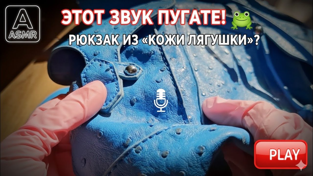 ASMR 🐸FROG SKIN BAG? 😱(Очень странные звуки)#асмр #асмрвидео #чтовмоейсумочке #asmr ##asmrvideo