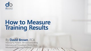 How to Measure Training Results