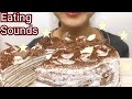 【eatingsounds】チョコミルクレープ食べる　咀嚼音　no talking