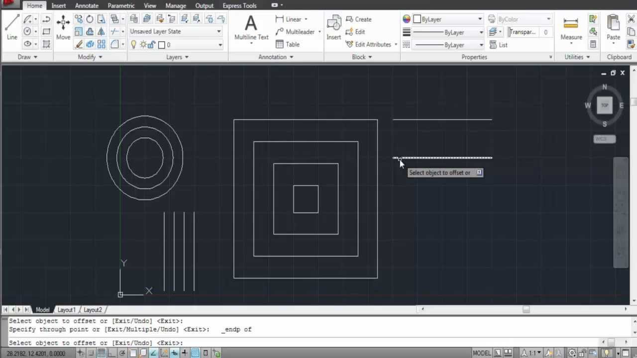 How To Offset In Autocad