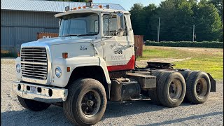 1979 FORD L9000 PULLING A TRAILER FOR THE FIRST TIME IN 20 YEARS