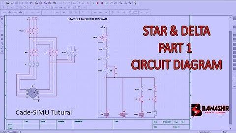 Star Delta Motor Stater Part 1 (Circuit Diagram) with Cade- SIMU/ Industrial Automation @bawashir
