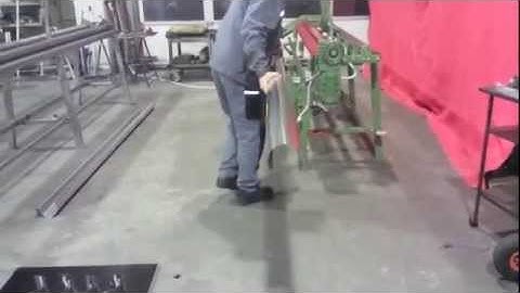 Rounding Machine with 2 rollers and Wulstsystem for gutters and rounding pipes