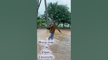 Heavy rain ☔️ in Vignan university #shortsfeed #shorts #rain #vigan #vignanuniversity  #students