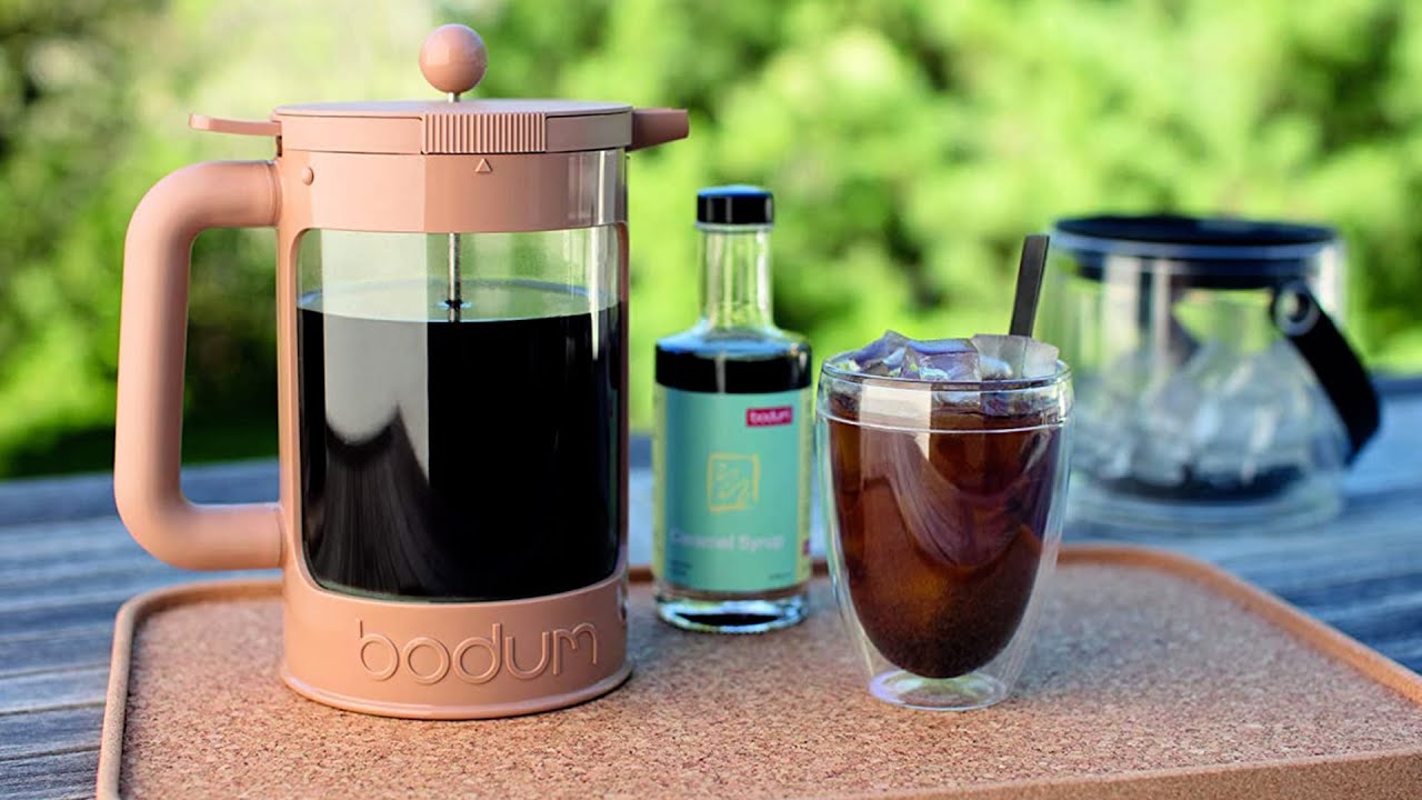 bodum Bean Cold Brew Press and Iced Coffee Maker, 51 Oz., 51 Ounce, Black