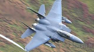 Usaf F-15 Strike Eagles In The Mach Loop #October 22  F-35 Lightning Raf A-400 C-130 Texan