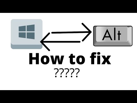 How to fix Windows Key and ALT Key from being switched