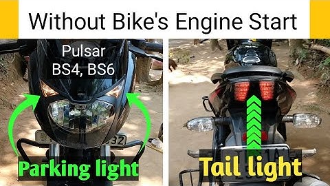parking light wiring connection || Tail light wiring || Pulsar 150 || #ParkingLightOn