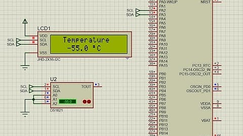 Interfacing STM32 with DS1621 Temperature Sensor and I2C LCD