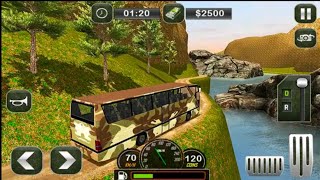 Army bus transporter coach fun Transporter Duty -offroad bus game -Andriodgameplay screenshot 5