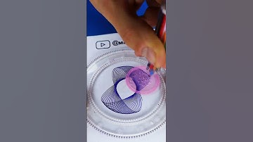 How many rotations did the pen make in total? 🤔 #2024 #shorts #spirograph #ruler #viral