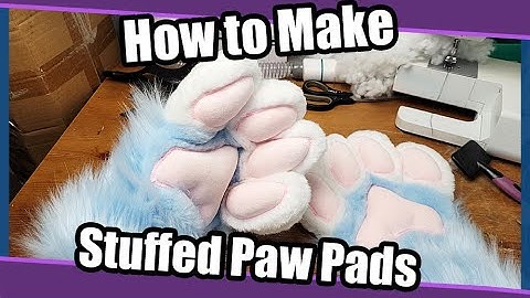 How To Make Puffy Paw Pads On Fursuit Hand Paws | Fursuit Tutorial + PDF Pattern