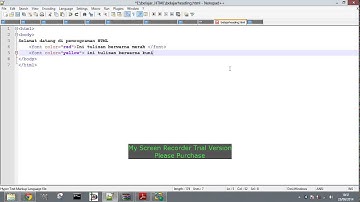 Cara membuat Font Warna di HTML