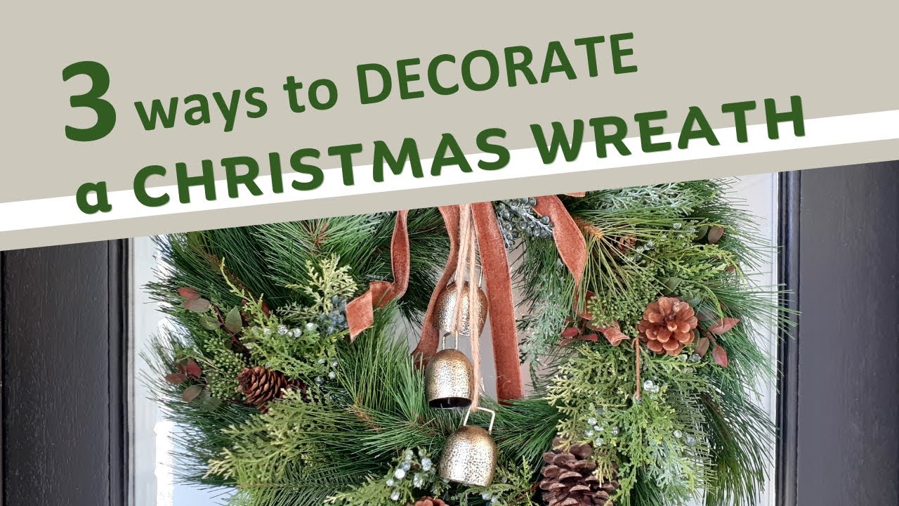 ПРАЗДНИЧНЫЕ УКРАШЕНИЯ ДЛЯ ДВЕРЕЙ | 3 способа украсить венок