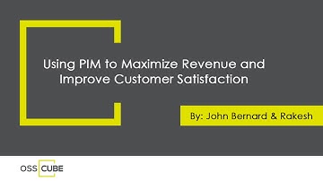 Using PIM to Maximize Revenue and Improve Customer Satisfaction