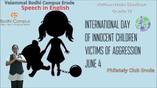 International Day of Innocent Children Victims of Aggression 4 June 21
