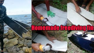 homemade freediving fins
