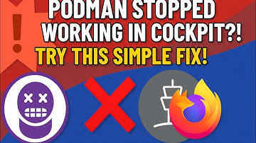 💥 Podman Stopped Working in Cockpit?! Try This Simple Fix! 🛠️