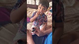 2 years old baby drinking tonic cute babyvideos tonic