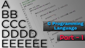 How to Print an Alphabets Pattern in a Right Angle Triangle in C || Part 1