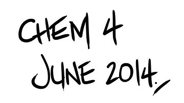 AQA A2 Chemistry - CHEM4 June 2014