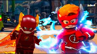 The Flash Wally West vs CW The Flash Race!!! in Lego DC Super Villains