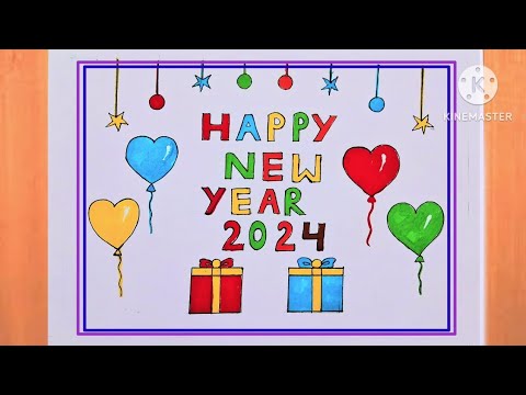 Share more than 149 new year card drawing latest