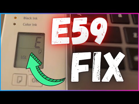 How To Fix E59 Error On Canon Printer