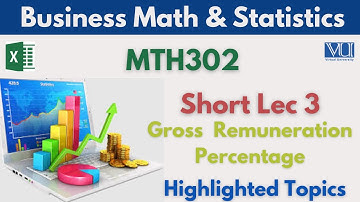 MTH302 Short Lecture 3_Gross Remuneration Calculations_Allowences_Percentages_Taxable Salary