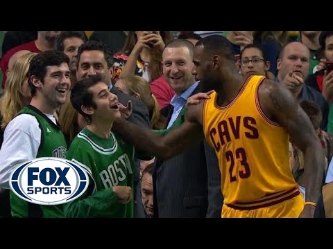 Lebron James surprises Special Olympian in Boston | Cavs at Celtics 12/15/15