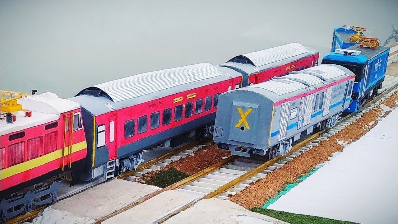 Indian Railways HO Scale Miniature Model Train Run | HO Scale Model Train Run | Indian Railways
